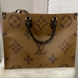 LV on the go reversible tote